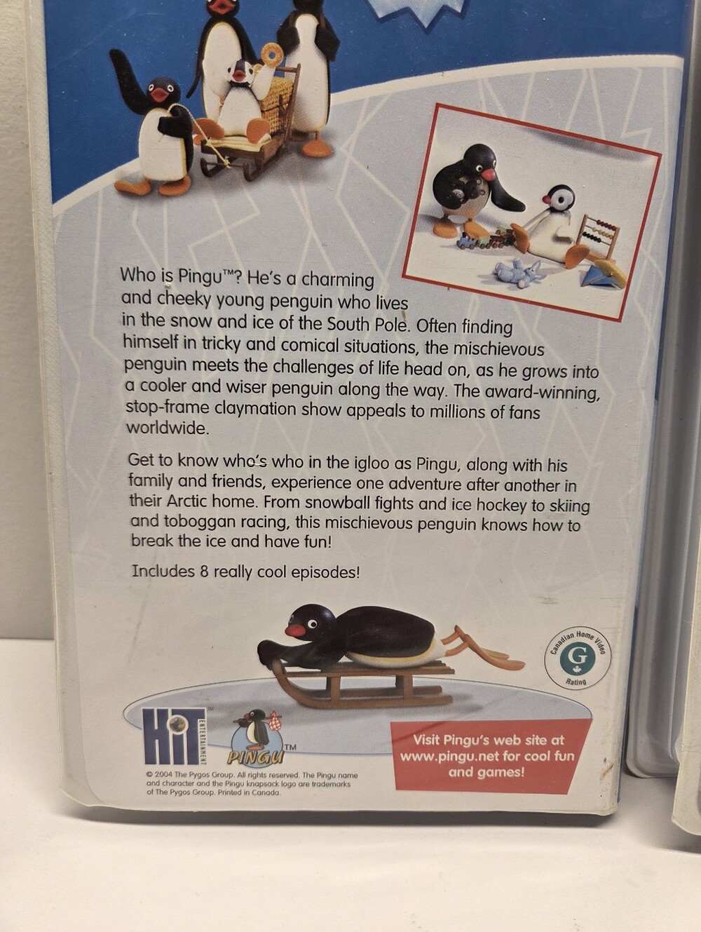 Pingu VHS Lot: Breaks The Ice & Chillin' With Pingu -2004 - Clamshell Case - Picture 4 of 12